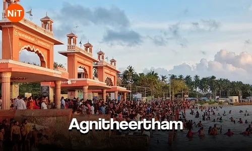 Agni Theertham sacred bathing ghat in Rameshwaram