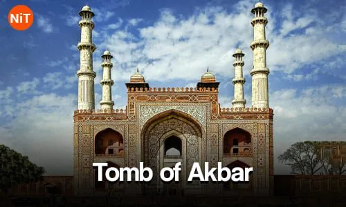 Entrance of Akbar Tomb at Sikandra Agra