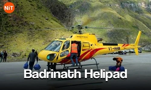 Badrinath Helipad sightseeing view