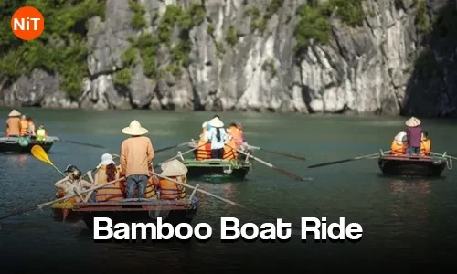 Bamboo Boat Ride, Ha Long Bay sightseeing view