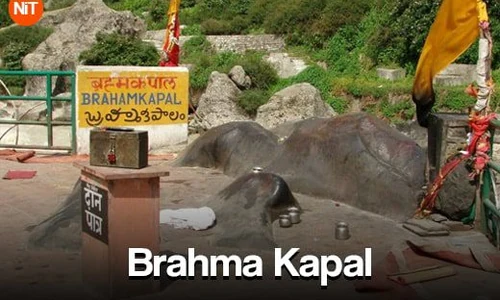 Brahma Kapal sacred ghat in Badrinath