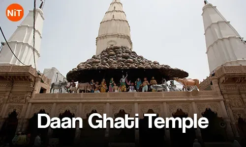 Daan Ghati Temple facade at Govardhan