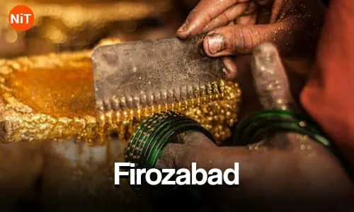 Traditional glass bangle craftsmanship in Firozabad