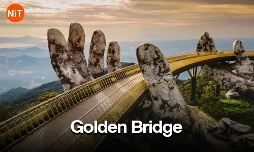 Golden Bridge, Ba Na Hills sightseeing view