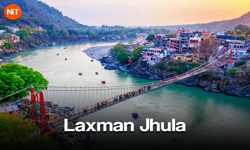 Laxman Jhula suspension bridge in Rishikesh