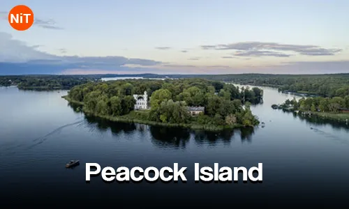 Peacock Island surrounded by the Brahmaputra River in Guwahati