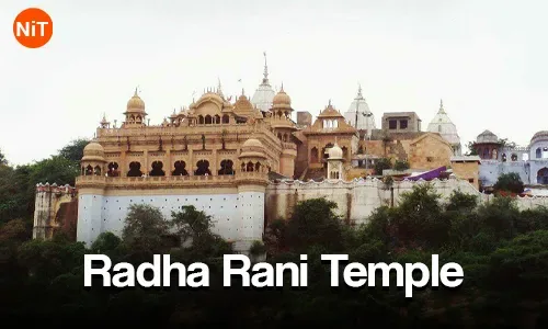 Radha Rani Temple complex on the hill at Barsana