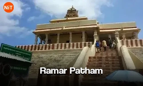 Ramar Patham temple in Rameshwaram