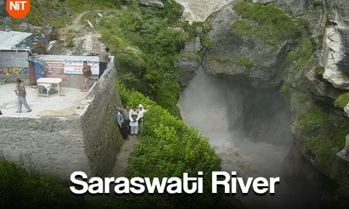 Saraswati River, Mana