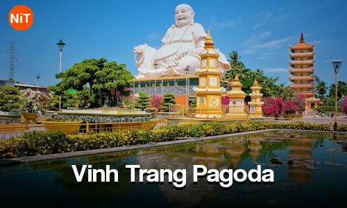 Vinh Trang Pagoda, My Tho sightseeing view