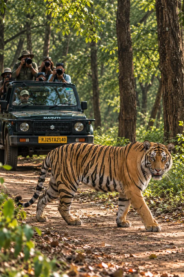 Wildlife safari experience in a natural reserve