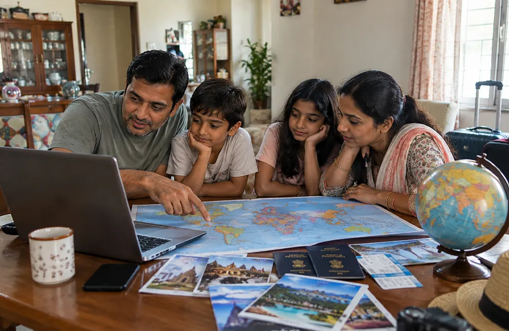 Traveller planning india and international journeys