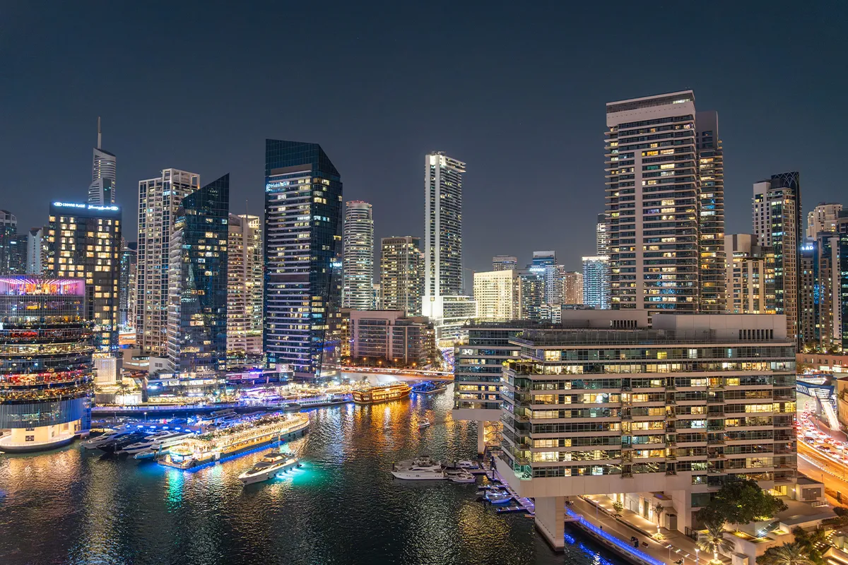 Dubai skyline for Dubai visa assistance