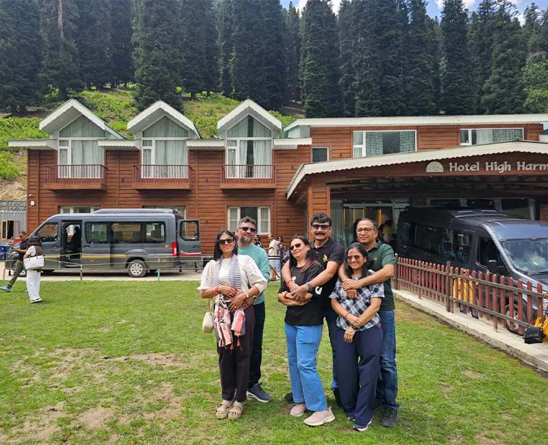 Family enjoying a holiday together