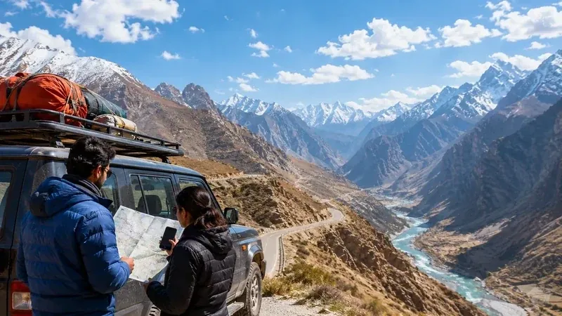 Adi Kailash Yatra Route Map