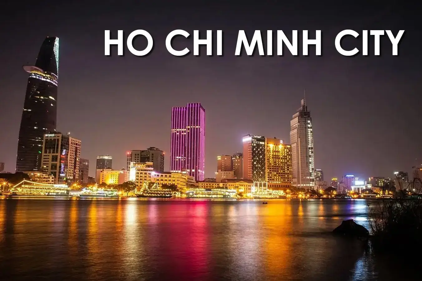 Ho Chi Minh City skyline and urban attractions in southern Vietnam