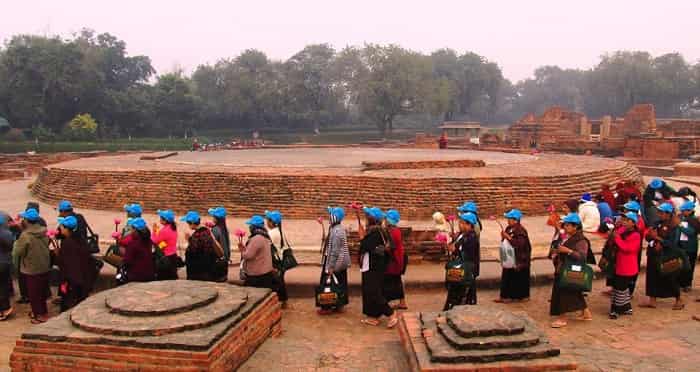 Circumambulating Stupas