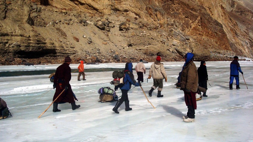 Freezed Chadar Lake Ladakh
