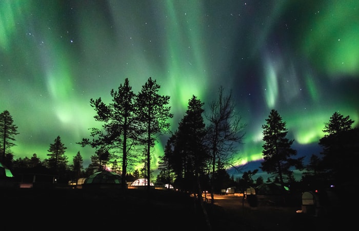 Kakslauttanen Finland Northern Lights