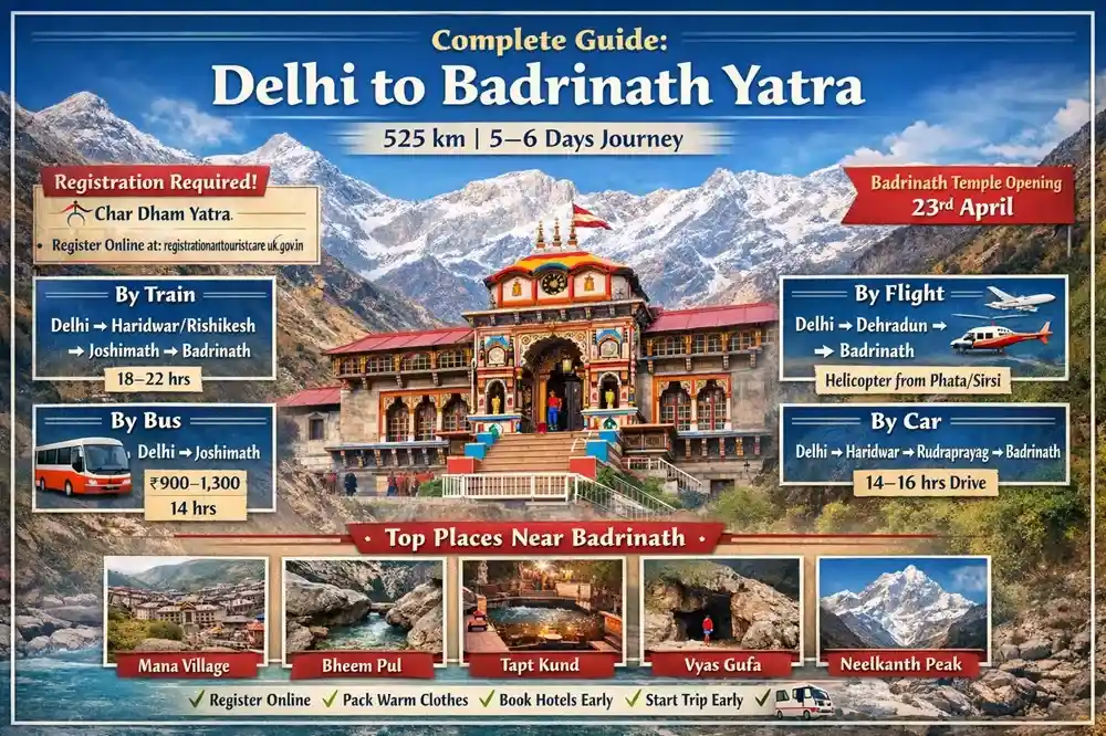 Delhi to Badrinath Yatra