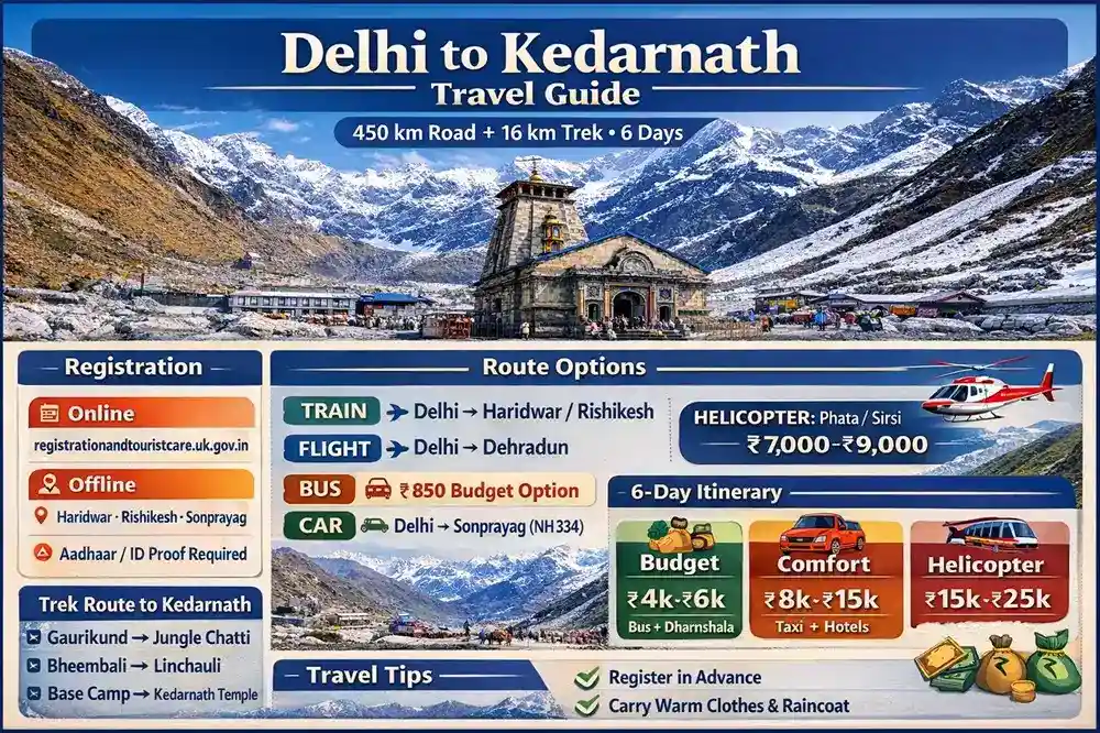 Delhi to Kedarnath