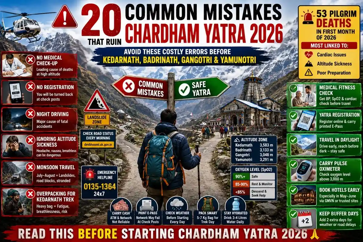 Common Mistakes to Avoid During Chardham Yatra