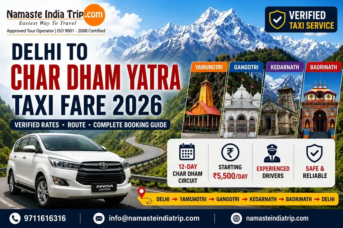 Delhi to Char Dham Yatra Taxi Fare