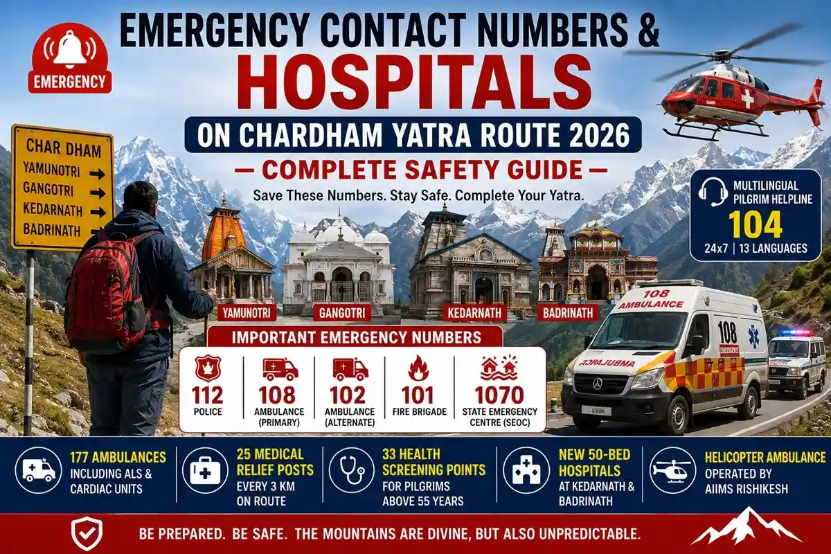 Emergency Contact Numbers & Hospitals on Chardham Yatra Route