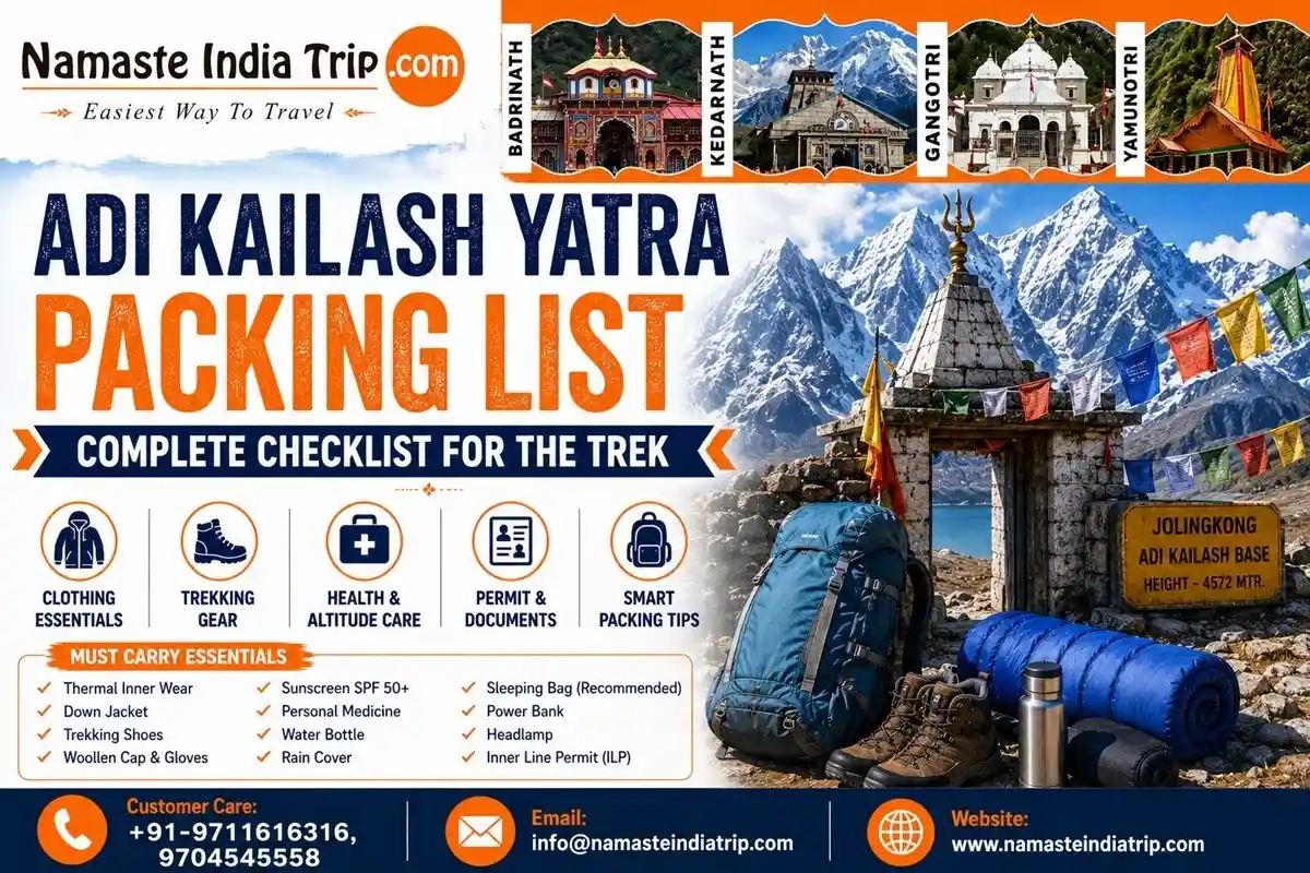Adi Kailash Yatra Packing List