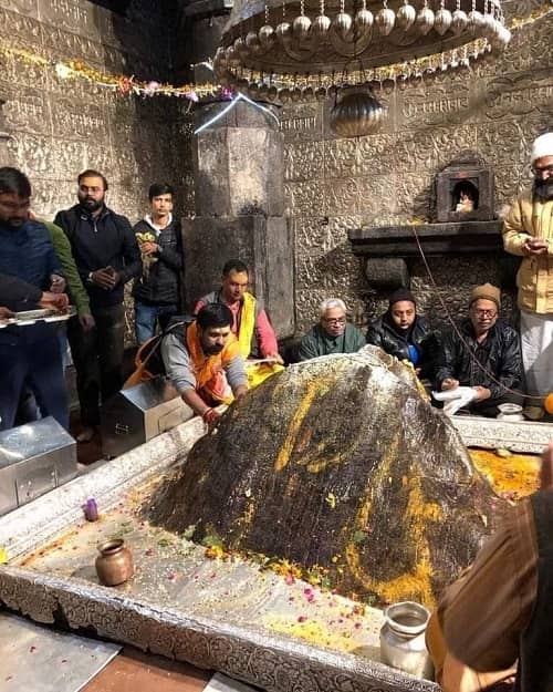 Inside Kedarnath Temple