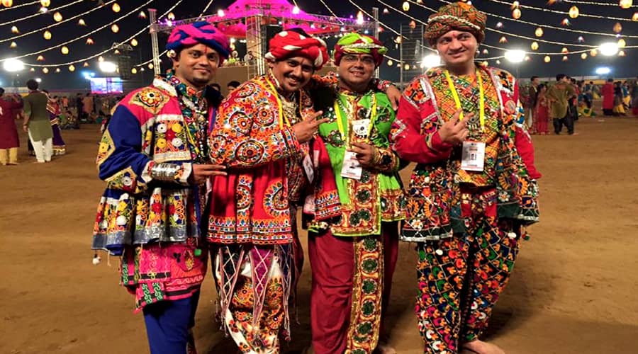 Traditional dress of men in Gujarat