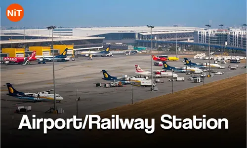 1.1 Delhi airport- railway station